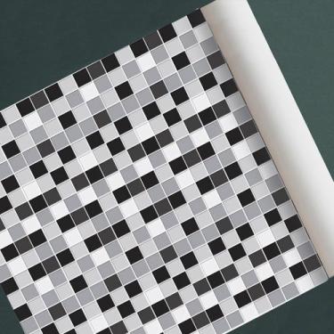 Imagem de Papel de parede adesivo azulejo ladrilho modelo pastilha - D. Lima Pro