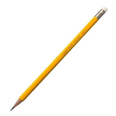 Imagem de Lápis Grafite Caran D'ache Hb Corpo Amarelo com Borracha Unidade - CAR
