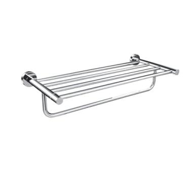 Imagem de Acessórios de banheiro polidos Suporte para papel higiênico Gancho para roupão Suporte para saboneteira Toalheiro Suporte para escova de vaso sanitário de aço inoxidável 304, toalheiro