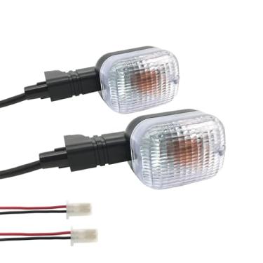 Imagem de SPNUVR 2 peças de luzes indicadoras de seta traseiras de motocicleta para Yamaha BWS 50 100 125 ZUMA/50F/50 FX ZUMA 125 (transparente)