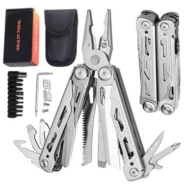 Imagem de Multitool, 28em 1 Alicate Multifuncional, Ferramenta MúLtipla, Aço Inoxidável Multiferramenta, Presente para Homens, Kit de Ferramentas de Acampamento Versátil, Canivete Suiço, Canivete Multiuso