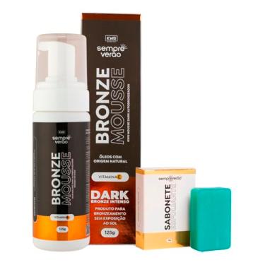 Imagem de Autobronzeador Intenso Mousse Dark + Esfoliante em Barra Pele Limpa SempreVerão