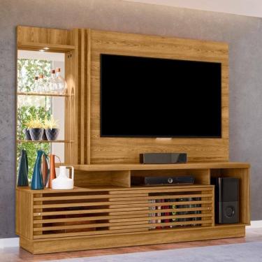 Imagem de Home Painel Midgard Cumaru p/ TV Moderno