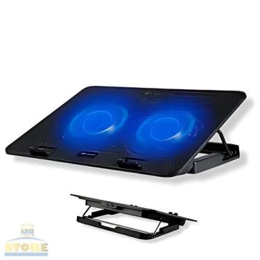 Imagem de Suporte Para Notebook Base Led Refrigerada com Ventilação 2 Fans Ajust