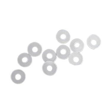 Imagem de Aymzbd 10 peças Badminton Racquet ilhas Juntas protetores de cordas Acessórios guardas de arame Armadoras portáteis Anti -colapso anéis, Claro