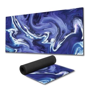 Imagem de Mouse Pad Gamer Abstract Liquid fundo de borracha 90x40cm 80x30cm 900x400 800x300 speed mousepad 90x40 80x30 (1, 80x30 cm) (Azul, 80x30)