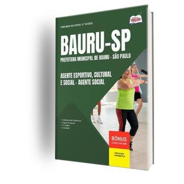 Imagem de Apostila Prefeitura de Bauru - SP  - Agente Esportivo, Cultural e Soci