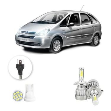 Imagem de Lampadas Led Citroen Xsara Picasso 2007 A 2012 H4 20000lm - V10, Branc