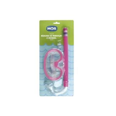 Imagem de Mascara De Mergulho E Snorkel Rosa Infantil 1884 - Mor