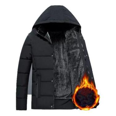Imagem de Casaco Neve Impermeável Jaqueta Masculina Peluciada Neve - Emporium Ze