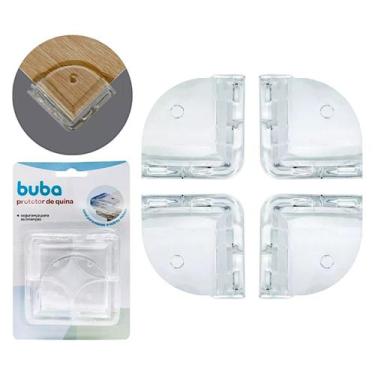 Imagem de Kit 4 Protetores de Quina Mesa Cantoneira Adesivo Bebê Buba 