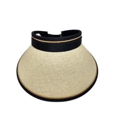 Imagem de viseira praia moda verao tendencia praiana de elastico com ajuste dobl