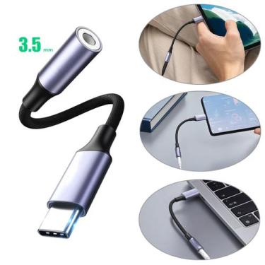 Imagem de   Adaptador Fone Ouvido Usb-c Tipo C P2 S20 S21 S22 S23 Plus Ultra - G