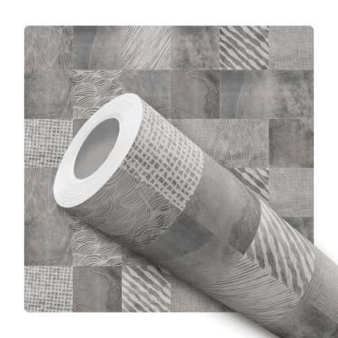 Imagem de Papel De Parede Adesivo Lavável Sala Abstrato Moderno Taco Rustico Ver