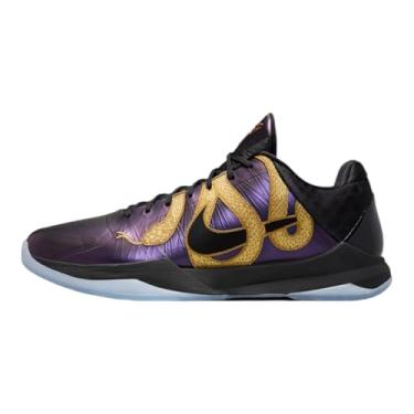 Imagem de Nike Kobe 5 Protro 5 Anéis Concord/Midwest Gold Masculino Cd4991 400 - Tamanho, Berinjela/preto metálico dourado, 42
