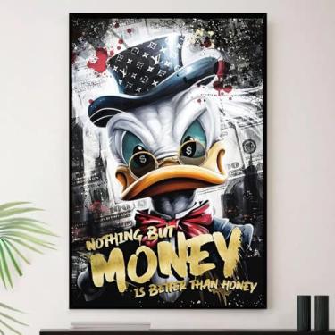 Imagem de Genérico, Quadro Tio Patinhas Money Arte Dolar Decorativo A4 23x33cm