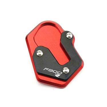 Imagem de Acc-Creativity Suporte lateral para pé de motocicleta ampliador lateral placa de extensão compatível com BMW F900R F900XR 2020 (F900R, vermelho)