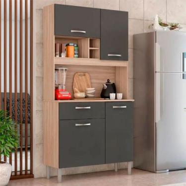 Imagem de Cozinha Compacta 4 portas 1 Gaveta Malta Demóbile - Demobile, AVENA / 