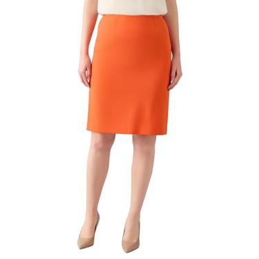 Imagem de Kasper Saia feminina de crepe elástico na altura do joelho, Valência, 40