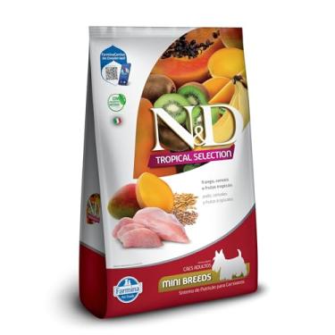 Imagem de N&D Tropical para Cães Adultos de Raças Mini e Pequenas Sabor Frango, Cereais e Frutas Tropicais 12Kg