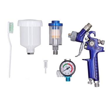 Imagem de Pistola de Pulverização de Ponta de 0,8 Mm, Pequena e Compacta Pistola de Pulverizador de Tinta Hvlp, Panela de 125 Ml para Uso de Pintura Doméstico, Adequada para Industrial,