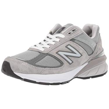 Imagem de New Balance Tênis feminino feito nos EUA 990 V5, Cinza/Castlerock, 7.5 Wide