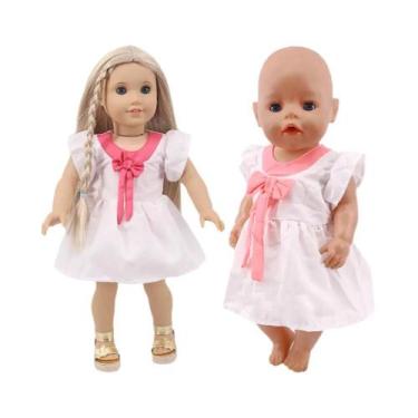 Imagem de Roupas De Boneca Fofa Vestido Uniforme Para Boneca De 43cm 18 Polegada