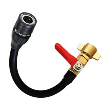 Imagem de MotiveTech Conector de entrada de tanque de ar de caminhões Tubo de conexão Acessórios portáteis de borracha Montagem Adaptador de tanque de ar de armazenamento