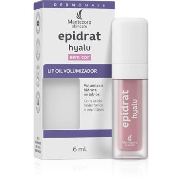 Imagem de Hidratante Labial Volumizador Epidrat Hyalu Lip Oil 6ml Sem cor Mantecorp Skincare