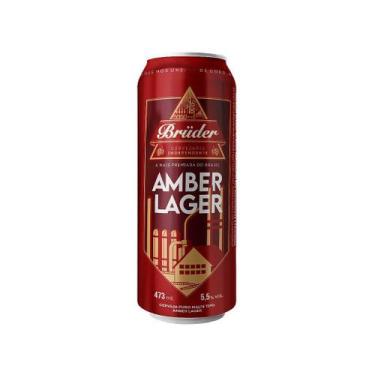Imagem de Cerveja Red Amber Lager Latão 473ml - Pack 12 unidades - Brüder