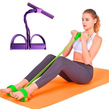 Imagem de Elástico Tensão para Ginástica Musculação e Treino Funcional com Apoio