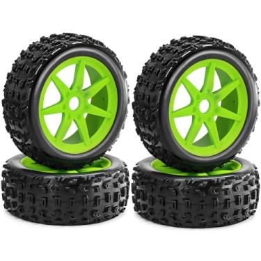 Imagem de 1/8 RC Off-Road Buggy Racing Tires and Wheels 17mm Hex RC Tires with Foam Inserts for ARRMA 1/8 Typhon 3S/6S Losi 8IGHT HongNor FS Racing KYOSHO MP10 MP9 MP9e Neo HSP Hyper. (4PCS/Set)