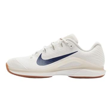 Imagem de Nike Vapor 12 Tênis masculino Hard Court (FV5552-100, branco Summit/Phantom/Gum marrom médio/azul binário), Summit Branco/Fantasma/Goma Marrom Médio/Azul Binário, 45