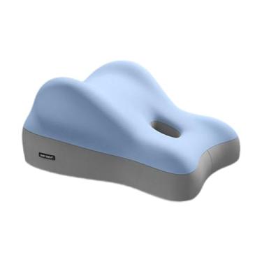 Imagem de MotiveTech Travesseiro de Elevação de Pernas com Face para Baixo, Design Ergonômico Moderno, Suporte Confortável para Pescoço, Cintura, Costas E Pernas, Almofada, Cinza Azulado, Tamanho real