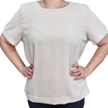 Imagem de Blusa Feminina Air Flow Bege Plus Size R & C-Feminino