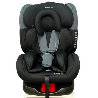 Imagem de Cadeirinha Para Auto Premium Baby Prime 0 A 36kg Isofix Top Tether Base Giratória 360 Reclinável Preto Cadeira Passeio Carro Booster Bebê Infantil 