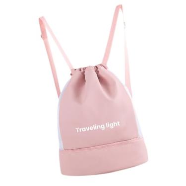 Imagem de RNXRZANK Mochila Esportiva com Compartimentos Secos E Molhados para Uso em Piscina, Rosa