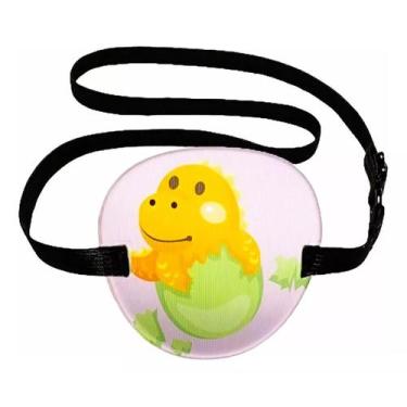 Imagem de Tapa Olho Dinossauro com Alça Elástica - Verde - Ghc Acessórios Óptico