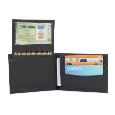 Imagem de Carteira Masculina em Couro Use Young Com Porta Cartão Removível - Pam