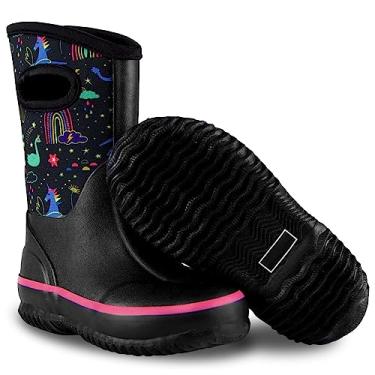 Imagem de Botas de lama para crianças isolantes Lone Cone para meninos e meninas – Botas de neve infantis impermeáveis – Botas de neoprene quentes para crianças – Botas quentes para crianças, Sonhos de