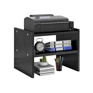 Imagem de Suporte para impressora Copiadora Desktop Suporte multicamadas Mesa de escritório Rack armazenamento doméstico Prateleira impressora