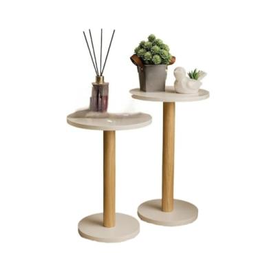 Imagem de Mesa De Canto Paris Mesa Lateral Sala Decoração Casa(Jogo Branca)