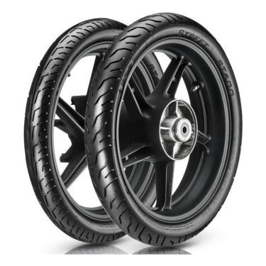 Imagem de Par Pneu Moto Vipal 80/100-18 + 90/90-18 St600 Titan Fan Ybr Dianteiro + Traseiro