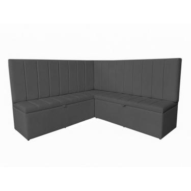 Imagem de Conjunto Banco Estofado De Canto Alemão Com Baú de 140 cm Suede - Estopar