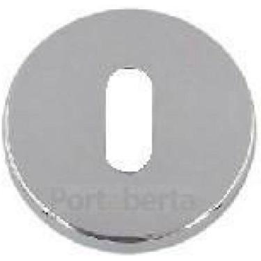 Imagem de Kit Roseta Avulsa Fechadura Interna Imab Cromada Redonda 066