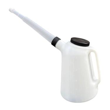 Imagem de Generic Jarro de óleo com bico longo, jarro medidor de óleo, recipiente portátil, prático e multiuso com tampa para automóveis, 4l