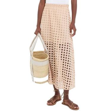 Imagem de Saia longa casual de verão Ailoqing 2025 para mulheres em algodão