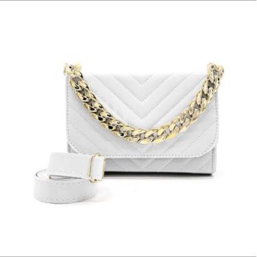 Imagem de Bolsa Feminina Tiracolo Luxo Bordada  Alça Corrente De Mão E Transvers