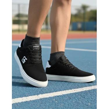 Imagem de Tênis Casual Energy Nobuck EG Basic Skate Sneaker Masculino, 40, Preto