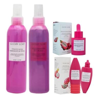 Imagem de Max Love Glow Love Kit Pitaya, Sérum Facial 30ml, Tônico Hidratante 200ml, Bruma Fixadora 200ml, Creme para Área dos Olhos 60g, Linha Completa de Skincare